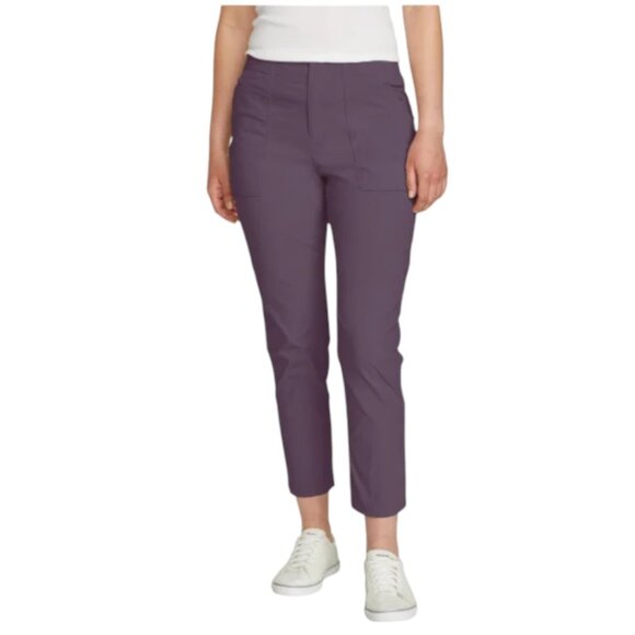 NEW Eddie Bauer Horizon Straight Ankle Pant | Purple - Picture 1 of 9